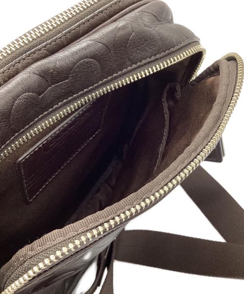 COACH（コーチ）COACH (コーチ) レザーショルダーバッグ ブラウンの古着・服飾アイテム