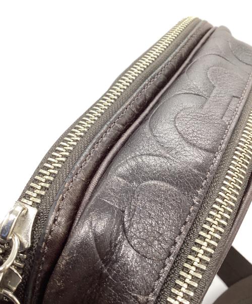 COACH（コーチ）COACH (コーチ) レザーショルダーバッグ ブラウンの古着・服飾アイテム
