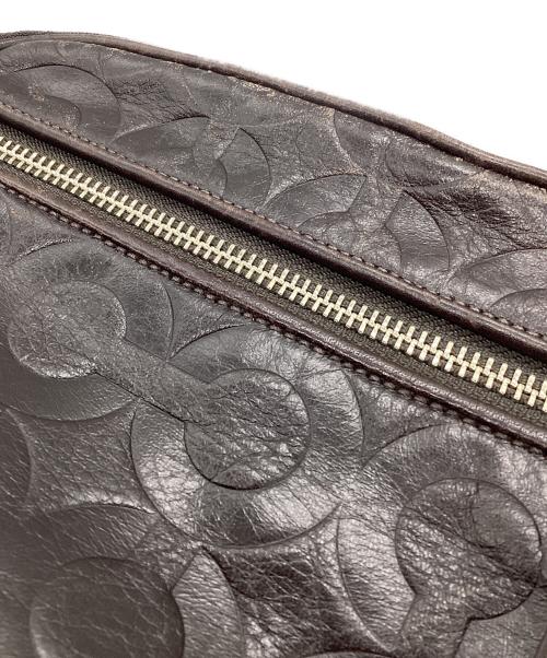 COACH（コーチ）COACH (コーチ) レザーショルダーバッグ ブラウンの古着・服飾アイテム