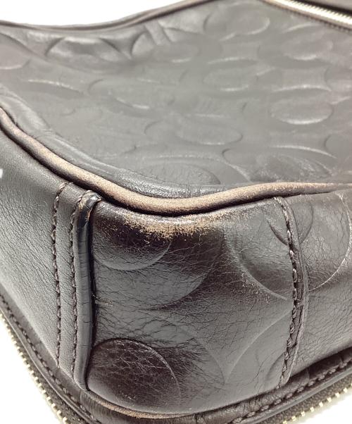 COACH（コーチ）COACH (コーチ) レザーショルダーバッグ ブラウンの古着・服飾アイテム