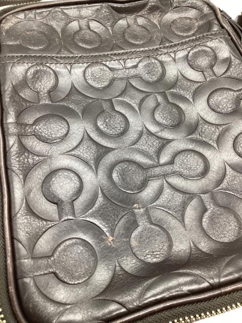 COACH（コーチ）COACH (コーチ) レザーショルダーバッグ ブラウンの古着・服飾アイテム
