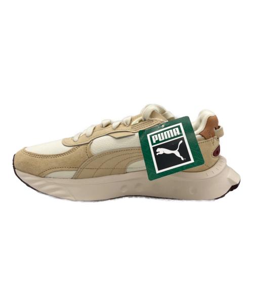 PUMA（プーマ）PUMA (プーマ) EMMI (エミ) 別注スニーカー ベージュ×ホワイト サイズ:24.5 未使用品の古着・服飾アイテム