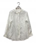 MUSE de Deuxieme Classeミューズ ドゥーズィエム クラス）の古着「LINEN ワイヤーウォッシュシャツ」｜ホワイト