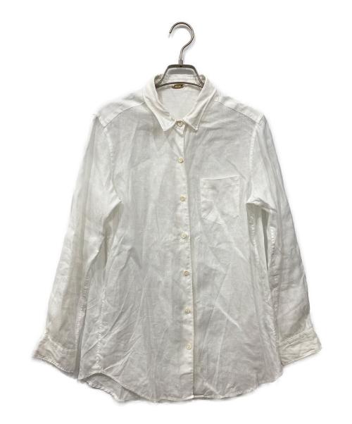 MUSE de Deuxieme Classe（ミューズ ドゥーズィエム クラス）MUSE de Deuxieme Classe (ミューズ ドゥーズィエム クラス) LINEN ワイヤーウォッシュシャツ ホワイト サイズ:Freeの古着・服飾アイテム