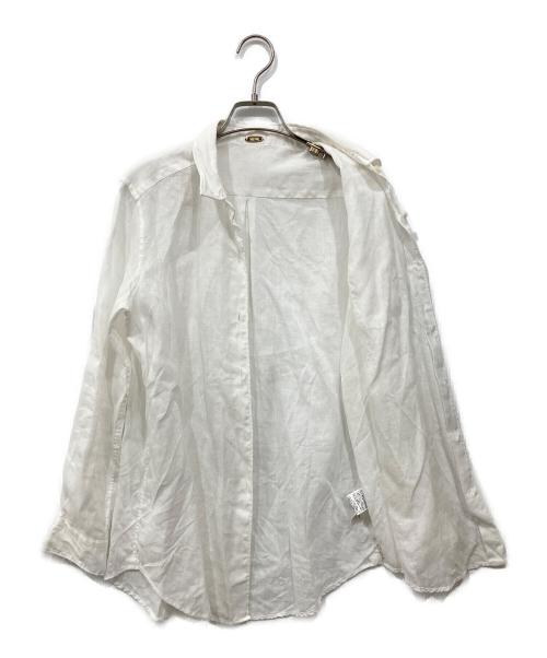 MUSE de Deuxieme Classe（ミューズ ドゥーズィエム クラス）MUSE de Deuxieme Classe (ミューズ ドゥーズィエム クラス) LINEN ワイヤーウォッシュシャツ ホワイト サイズ:Freeの古着・服飾アイテム