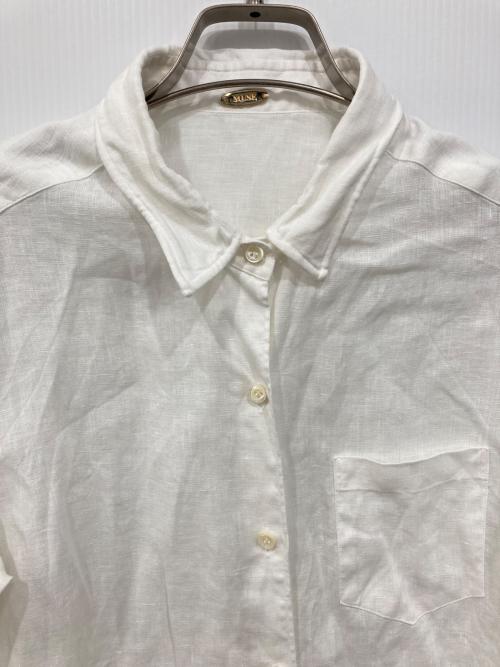 MUSE de Deuxieme Classe（ミューズ ドゥーズィエム クラス）MUSE de Deuxieme Classe (ミューズ ドゥーズィエム クラス) LINEN ワイヤーウォッシュシャツ ホワイト サイズ:Freeの古着・服飾アイテム