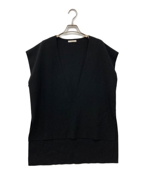 LE PHIL（ル フィル）LE PHIL (ル フィル) vネックニットジレ ブラック サイズ:Freeの古着・服飾アイテム