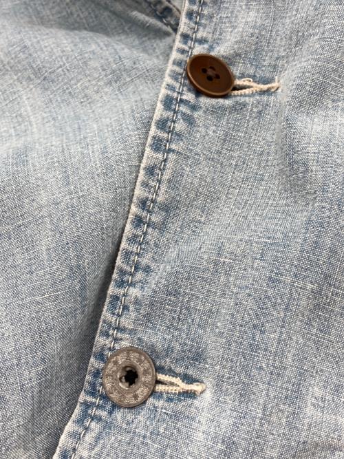 ku（クウ）ku (クウ) ビーズカバーオール インディゴ サイズ:Lの古着・服飾アイテム
