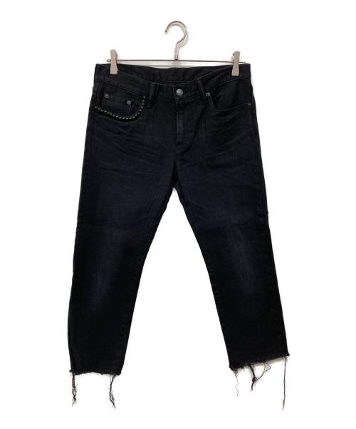 Hysteric Glamour（ヒステリックグラマー）Hysteric Glamour (ヒステリックグラマー) スタッズデニムパンツ ブラック サイズ:32の古着・服飾アイテム
