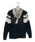 POLO RALPH LAUREN (ポロ・ラルフローレン) フーデッドラガーシャツ ブラック×ホワイト サイズ:S：6000円