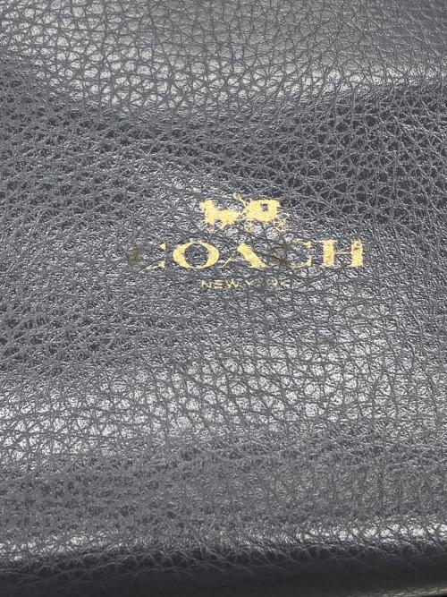 COACH（コーチ）COACH (コーチ) ソフトレザートートバッグ ネイビーの古着・服飾アイテム