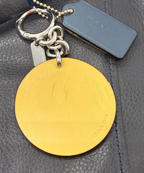 COACH（コーチ）COACH (コーチ) ソフトレザートートバッグ ネイビーの古着・服飾アイテム