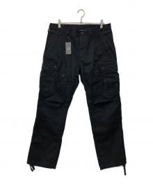 ARMANI EXCHANGE（アルマーニ エクスチェンジ）の古着「ギミックパンツ」｜ブラック