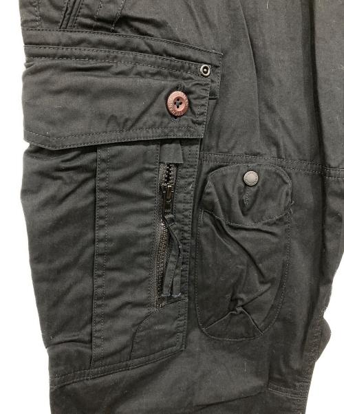 ARMANI EXCHANGE（アルマーニ エクスチェンジ）ARMANI EXCHANGE (アルマーニ エクスチェンジ) ギミックパンツ ブラック サイズ:SIZE 91cm (W36)の古着・服飾アイテム