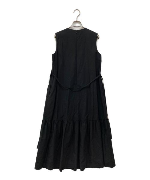 UNITED ARROWS（ユナイテッドアローズ）UNITED ARROWS (ユナイテッドアローズ) キーネック マキシワンピース ブラック サイズ:36の古着・服飾アイテム