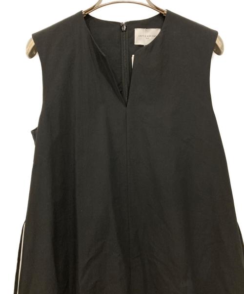 UNITED ARROWS（ユナイテッドアローズ）UNITED ARROWS (ユナイテッドアローズ) キーネック マキシワンピース ブラック サイズ:36の古着・服飾アイテム