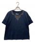 WEEKEND Max Mara（ウィークエンド マックスマーラ）の古着「ビジューカットソー」｜ネイビー