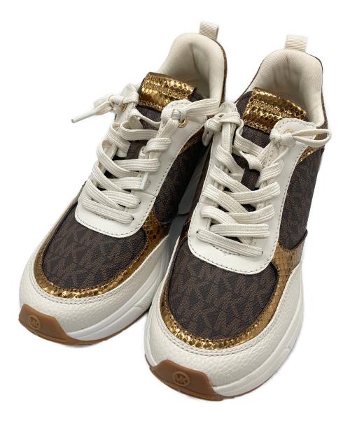 MICHAEL MICHAEL KORS（マイケル マイケルコース）MICHAEL MICHAEL KORS (マイケル マイケルコース) スニーカー ブラウン×ホワイト サイズ:7Mの古着・服飾アイテム