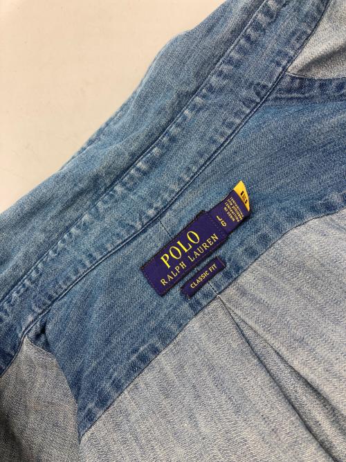 POLO RALPH LAUREN（ポロ・ラルフローレン）POLO RALPH LAUREN (ポロ・ラルフローレン) デニムシャツ インディゴ サイズ:Lの古着・服飾アイテム