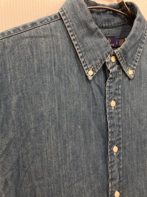 POLO RALPH LAUREN（ポロ・ラルフローレン）POLO RALPH LAUREN (ポロ・ラルフローレン) デニムシャツ インディゴ サイズ:Lの古着・服飾アイテム