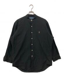 RALPH LAUREN（ラルフローレン）の古着「スタンドカラーシャツ」｜ブラック