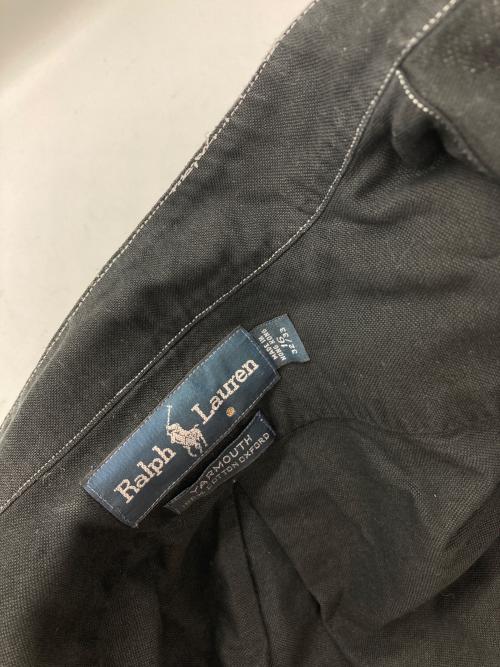 RALPH LAUREN（ラルフローレン）RALPH LAUREN (ラルフローレン) スタンドカラーシャツ ブラック サイズ:16の古着・服飾アイテム