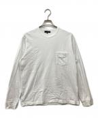 COMME des GARCONS HOMMEコムデギャルソン オム）の古着「ロングスリーブカットソー」｜ホワイト
