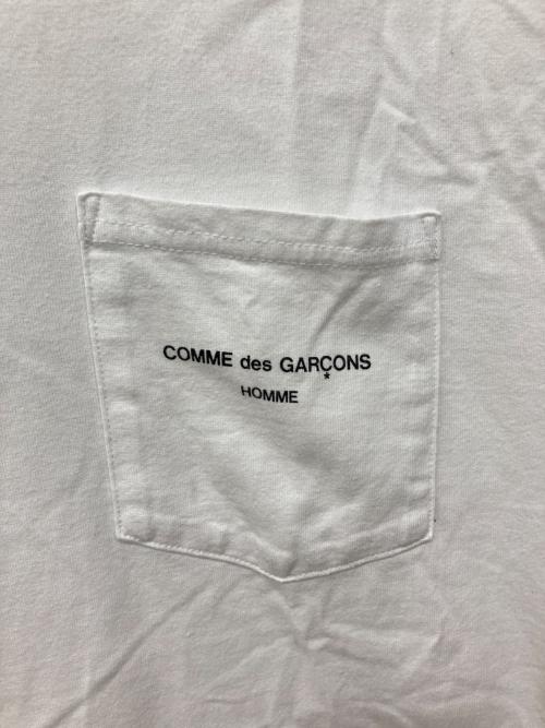 COMME des GARCONS HOMME（コムデギャルソン オム）COMME des GARCONS HOMME (コムデギャルソン オム) ロングスリーブカットソー ホワイト サイズ:Lの古着・服飾アイテム