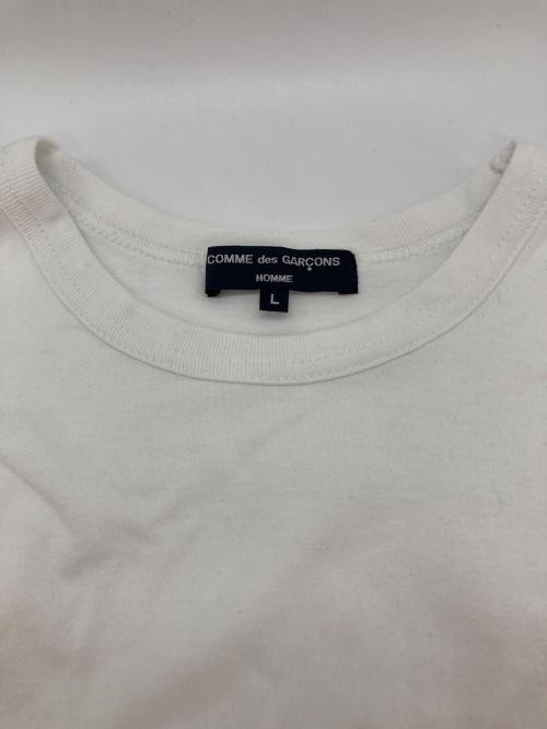 COMME des GARCONS HOMME（コムデギャルソン オム）COMME des GARCONS HOMME (コムデギャルソン オム) ロングスリーブカットソー ホワイト サイズ:Lの古着・服飾アイテム
