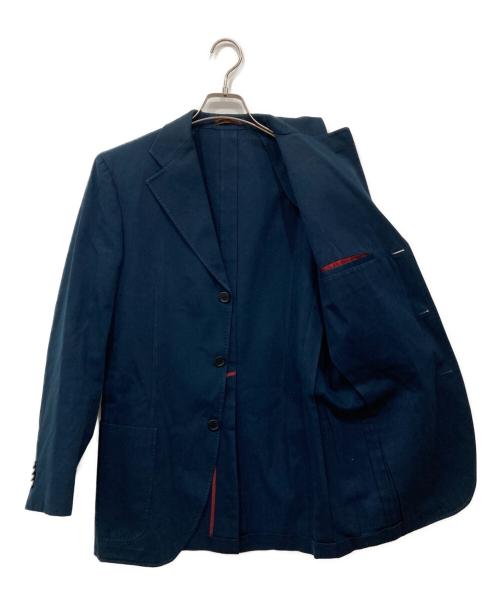 ETRO（エトロ）ETRO (エトロ) コットン3Bテーラードジャケット ネイビー サイズ:48の古着・服飾アイテム