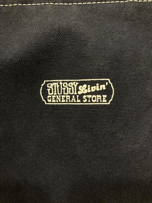 stussy（ステューシー）stussy (ステューシー) BLK PINE (ブラックパイン) トートバッグ ネイビーの古着・服飾アイテム