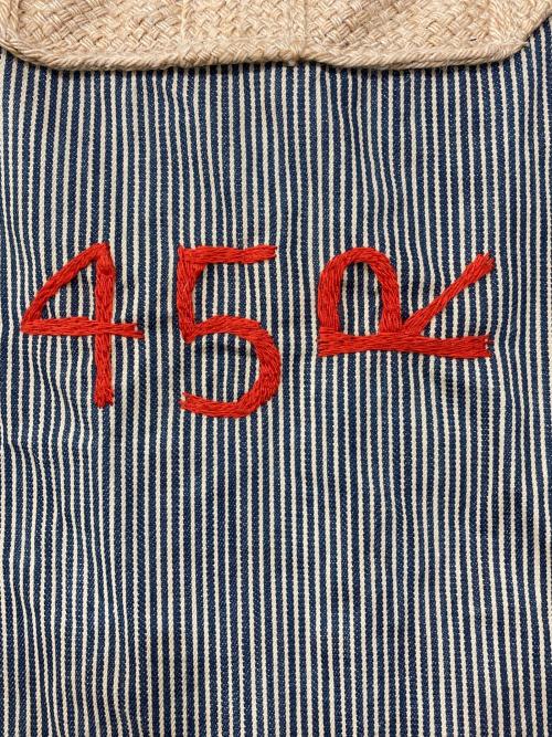 45R（フォーティファイブ・アール）45R (フォーティファイブ・アール) ランドリーバッグ ブルー×ホワイトの古着・服飾アイテム