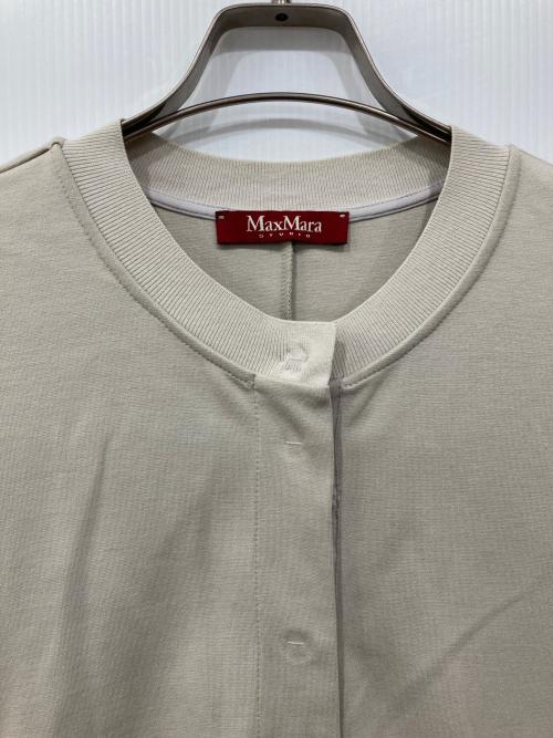 Max Mara Studio（マックスマーラ ストゥディオ）MAX MARA STUDIO (マックスマーラ ストゥディオ) ビジューカーディガン ベージュ サイズ:Mの古着・服飾アイテム