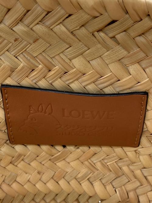 LOEWE（ロエベ）LOEWE (ロエベ) STUDIO GHIBLI (スタジオジブリ) バスケットバッグ ベージュ×ブラックの古着・服飾アイテム