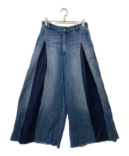 DIESEL（ディーゼル）DIESEL (ディーゼル) ワイドデニムパンツ インディゴ サイズ:25の古着・服飾アイテム