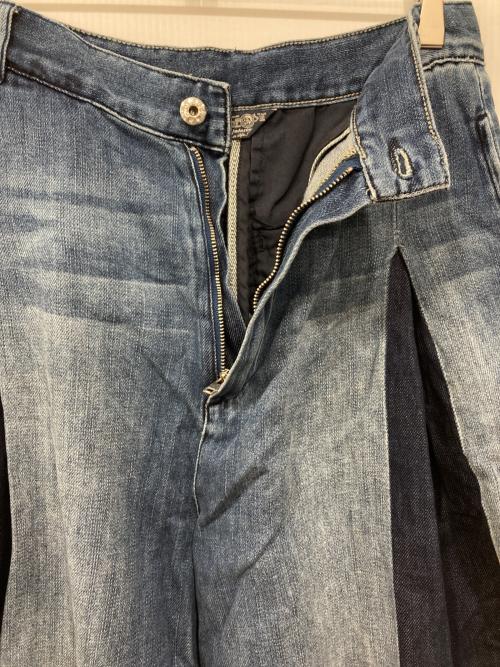 DIESEL（ディーゼル）DIESEL (ディーゼル) ワイドデニムパンツ インディゴ サイズ:25の古着・服飾アイテム