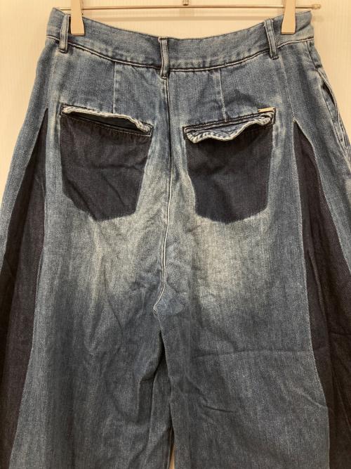 DIESEL（ディーゼル）DIESEL (ディーゼル) ワイドデニムパンツ インディゴ サイズ:25の古着・服飾アイテム