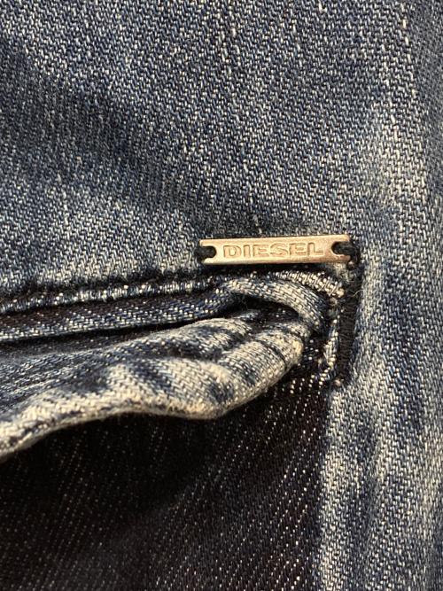 DIESEL（ディーゼル）DIESEL (ディーゼル) ワイドデニムパンツ インディゴ サイズ:25の古着・服飾アイテム