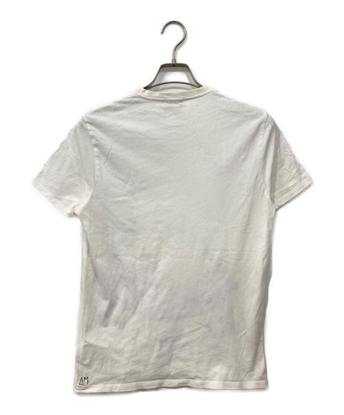 MONCLER（モンクレール）MONCLER (モンクレール) ペイントTシャツ ホワイト サイズ:Mの古着・服飾アイテム
