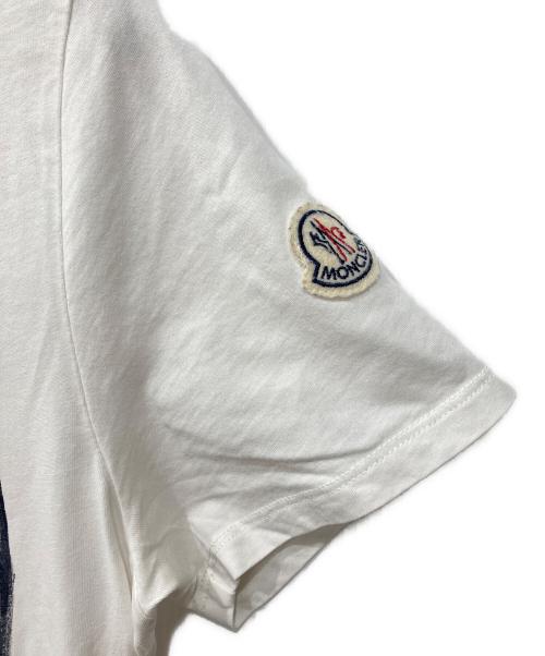 MONCLER（モンクレール）MONCLER (モンクレール) ペイントTシャツ ホワイト サイズ:Mの古着・服飾アイテム