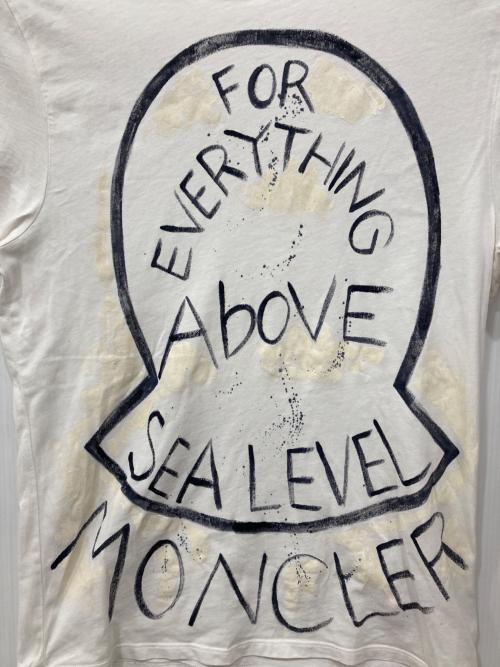 MONCLER（モンクレール）MONCLER (モンクレール) ペイントTシャツ ホワイト サイズ:Mの古着・服飾アイテム
