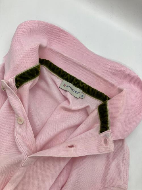 MONCLER（モンクレール）MONCLER (モンクレール) ポロシャツ ピンク サイズ:Mの古着・服飾アイテム
