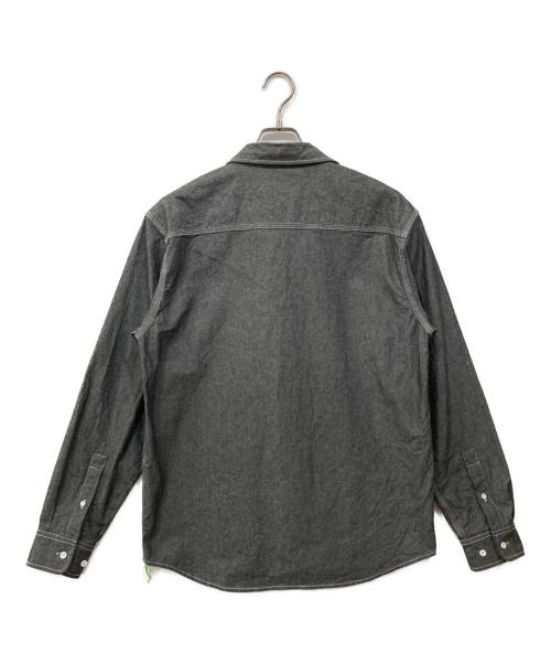 HUF（ハフ）HUF (ハフ) シャンブレーシャツ グレー サイズ:Mの古着・服飾アイテム