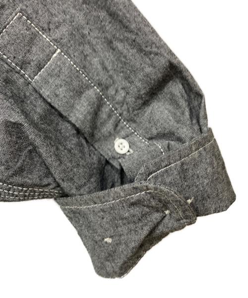 HUF（ハフ）HUF (ハフ) シャンブレーシャツ グレー サイズ:Mの古着・服飾アイテム