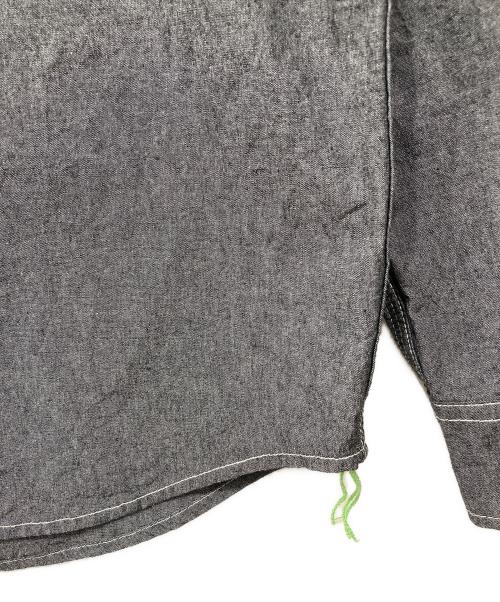 HUF（ハフ）HUF (ハフ) シャンブレーシャツ グレー サイズ:Mの古着・服飾アイテム