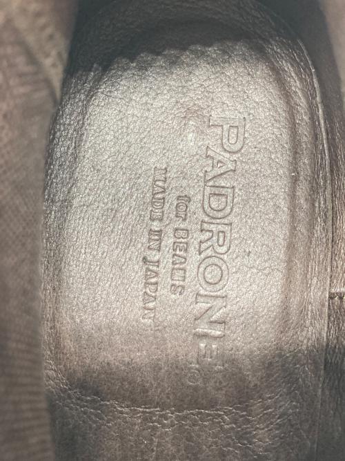 PADRONE（パドローネ）PADRONE (パドローネ) BEAMS (ビームス) 別注 サイドゴアブーツ ベージュ サイズ:41の古着・服飾アイテム
