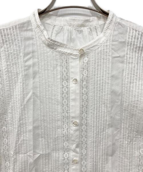 Spick and Span（スピック＆スパン）Spick and Span (スピック＆スパン) ケミカルレースフレンチブラウス ホワイト サイズ:Freeの古着・服飾アイテム