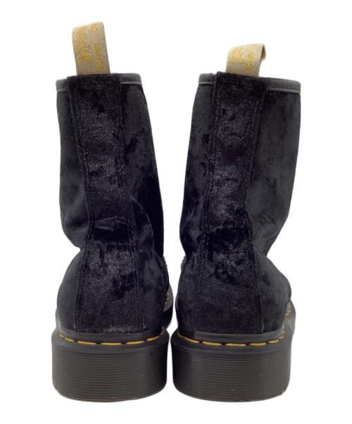 Dr.Martens（ドクターマーチン）Dr.Martens (ドクターマーチン) ベロア 8ホールブーツ ブラック サイズ:UK5の古着・服飾アイテム