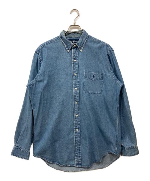 RALPH LAUREN（ラルフローレン）RALPH LAUREN (ラルフローレン) デニムボタンダウンシャツ インディゴ サイズ:Mの古着・服飾アイテム