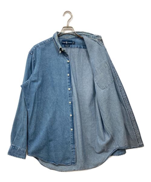 RALPH LAUREN（ラルフローレン）RALPH LAUREN (ラルフローレン) デニムボタンダウンシャツ インディゴ サイズ:Mの古着・服飾アイテム